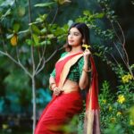 Dharsha Gupta Instagram - ❤💚The best way to cheer yourself is to try to cheer someone else up💚❤ Team organized- @____r.e.g.i Saree & blouse- @eves_designer_karakudi_ M&H- @the_new_fashion_parlour @ramyamanickam17 Pc- @lensrajafotos @candy_clik_tamilan Location- @chilambu_pannaiveedu