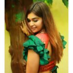 Dharsha Gupta Instagram - ❤💚The only times you should ever look back, is to see how far you’ve come💚❤ Costume- @theneedledesigns