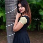 Dharsha Gupta Instagram - 🖤It is during our darkest moments that we must focus to see the light🖤 Pic- @raj_isaac_photography Dress- @_happy_storee_