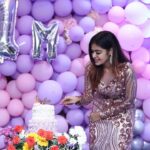 Dharsha Gupta Instagram - 💗💜Thanku for all ur love, care & support. For a change, instead of celebrating this with my family/friends, I got so reach because of my chella kuttiessss, so planned & celebrated with all my fan page admins(chelmz) & my chella kutties. And thanku so much for coming here & making this day spl. Love u all💜💗 💗💜Ummmmmmmmmmmmmmmmmaaaahhhhh 💗💜 Pro- @rajkumar_pro Pic- @sureshsuguphotography Cake- @zionhomebakes