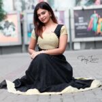 Dharsha Gupta Instagram - 🖤It is during our darkest moments that we must focus to see the light🖤 Pic- @raj_isaac_photography Dress- @_happy_storee_