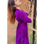 Dharsha Gupta Instagram - 💜Look for something positive in every day, even if some days you have to look a little harder💜 Dress- @shine_make_shopping