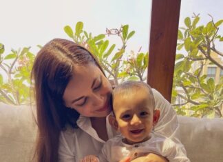 Dia Mirza Instagram - Eid Mubarak everyone ❤️✨ Wishing you and your loved ones peace, health and happiness. This is our little ones first Eid and we pray that everyone is safe and with their loved ones 🙏🏻 India