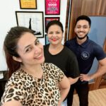 Divyanka Tripathi Instagram - Mom is in town and the first place I take her to is the fitness centre! 💪😁 #FitFamily #Pilates