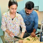 Erica Fernandes Instagram - Tomorrow’s Eid lunch prep happening in full swing 😃 I love cooking in comfy clothes thanks @blanchejaipur for the pajama set @iamalwayshungeri @jermaine_fernandes