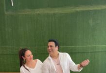 Esha Deol Instagram - With the OG himself @govinda_herono1 What a pleasure to dance with you ♥️ #fangirl #fangirlmoment #herono1 #trendingreels #aapkeaajaanese #maisemeenasenasaakise #gratitude 🧿🙏🏼