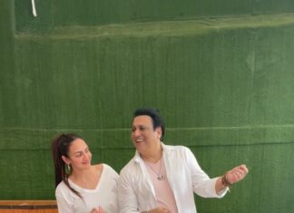 Esha Deol Instagram - With the OG himself @govinda_herono1 What a pleasure to dance with you ♥️ #fangirl #fangirlmoment #herono1 #trendingreels #aapkeaajaanese #maisemeenasenasaakise #gratitude 🧿🙏🏼