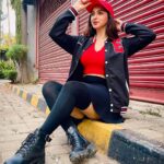 Eshanya Maheshwari Instagram - Casual chic ❤️🖤 Jacket by @emprallofficial #ootd #ootdfashion #fasionblogger #styleblogger #esshanyamaheshwari #esshanya #fashioninfluencer #❤️🖤