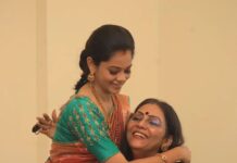 Fathima Babu Instagram - With Anitha Sampath during her house warming ceremony