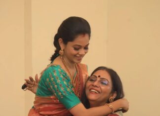 Fathima Babu Instagram - With Anitha Sampath during her house warming ceremony