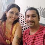 Fathima Babu Instagram – With J.K. Arun in Radio Mirchi Office