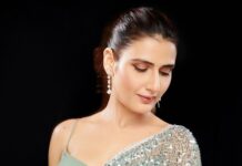 Fatima Sana Shaikh Instagram - Styled by @akshitas11 with @khushi46 Outfit- @houseofneetalulla Earring - @diosaparis Rings - @anayah_jewellery @diosaparis Hair - @humera_shaikh19 Make up- @im__sal Photos - @visualaffairs_va