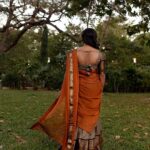 Gouri G Kishan Instagram - தமிழ் பெண் 🍃 Wearing @ivalinmabia Clicked by @utthaam MUAH by @makeupbykeerthana Styled by @deekshitanikkam Semmozhi Poonga