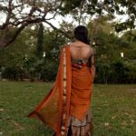 Gouri G Kishan Instagram - தமிழ் பெண் 🍃 Wearing @ivalinmabia Clicked by @utthaam MUAH by @makeupbykeerthana Styled by @deekshitanikkam Semmozhi Poonga