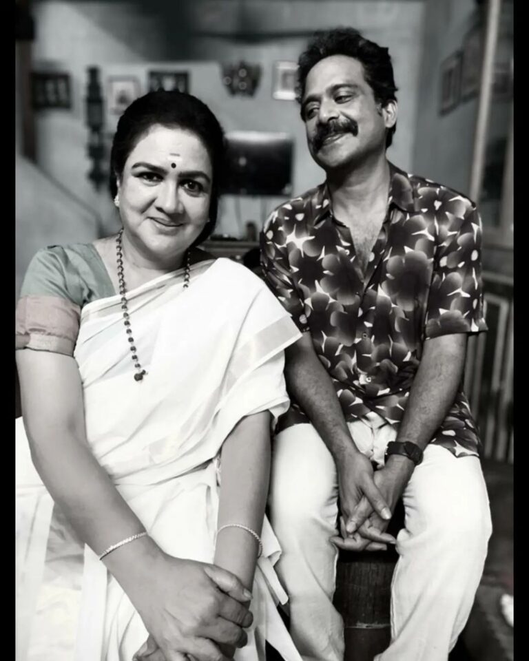 Guru Somasundaram Instagram - With our beloved Thiripurasundari🤍 Fan o' fan! #urvashi #theurvashi #charlesenterprises