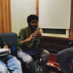 Haricharan Instagram - @nikhilramtp Loves his Gadgets. He was showing off the Sylphyo from @aodyoinstruments . 2 Bar Q Studios