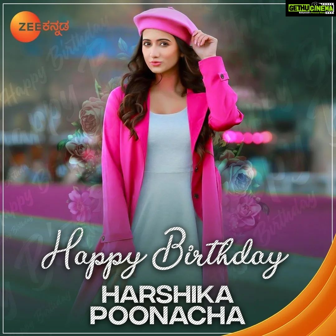 Harshika Poonacha Instagram - These posts made my birthday even more special ❤️❤️❤️ I value everyone's time and I know for a fact that these designs would've taken time . Thankyou for dedicating that time for me. Also thankyou again for all the wishes, all the positive energy you guys gave me. Feels amazing💓 Thankyou to all the news channels for covering my birthday and it means a lot to me 🤗 May 1st 2022 was SPECIAL 🌸 Bangalore, India