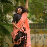 Himaja Instagram - 🌺 “Keep your head high, keep your chin up, and most importantly, keep smiling, because life’s a beautiful thing and there’s so much to smile about.” This beautiful Outfit by @sruvam_signature Picture credits @rollingcaptures #designerwear #designerdresses #lehanga #halfsaree