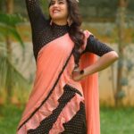 Himaja Instagram - 🌺 “Keep your head high, keep your chin up, and most importantly, keep smiling, because life’s a beautiful thing and there’s so much to smile about.” This beautiful Outfit by @sruvam_signature Picture credits @rollingcaptures #designerwear #designerdresses #lehanga #halfsaree