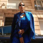 Hina Khan Instagram - I choose blue today 💙 #cannes2022 #freshriviera . Head to toe in @balestra_official @the_frntal Styled by @sayali_vidya MUAH @lizbombenmakeup @gemma_pring Cannes