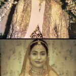 Hina Khan Instagram - Since my childhood, I've always seen my mother dolling up with minimal make-up and a lot of traditional jewellery. She was #MyFirstMUA as I would watch her put only put some light cream along with a little bit of kajal and lipstick. So, this Mother's Day, I decided to recreate her wedding look on myself using @LoveColorbar products. Of course, I wouldn't look as beautiful as her, but let me know how I did? You can do the same too! Just follow @LoveColorbar and recreate this reel with your own mom inspired looks just like me. Don't forget to use the hastags: #MyFirstMUA, #LoveColorbar, #CBCelebratesMoms #love #instagood #reels #reelittofeelit #reelskarofeelkaro #trending #mothersday #ad