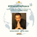 Jackie Shroff Instagram - #IStandForPeace @SriSriRaviShankar @ArtOfLiving @NeetuMahaveerJain #ChangeWithin