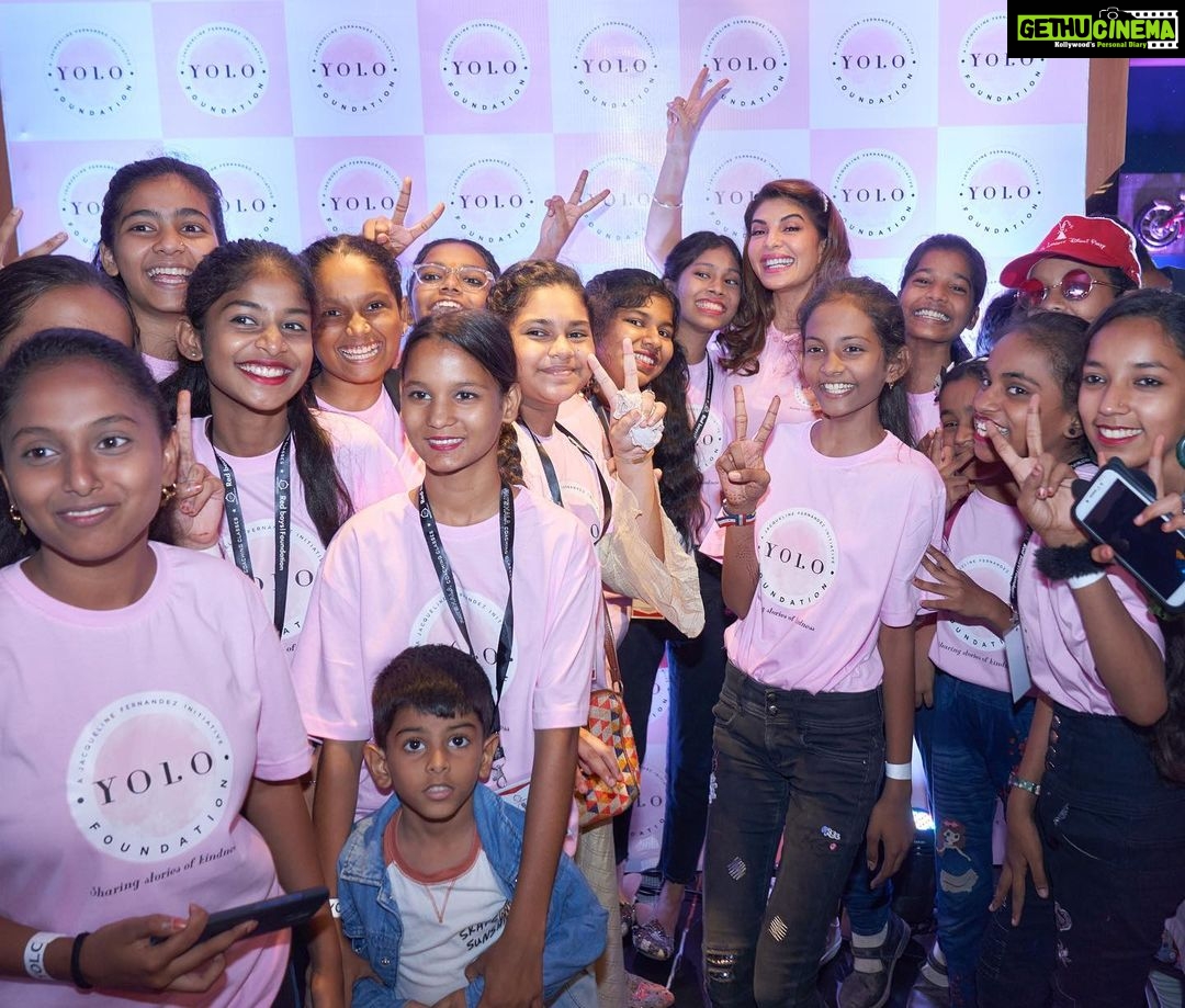 Jacqueline Fernandez Instagram - A day to remember ♥️ thankyou to everyone who was a part of this ♥️ @jf.yolofoundation @lotus_herbals @lovecolorbar @shottindia