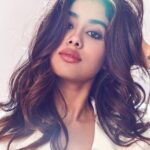 Janhvi Kapoor Instagram - Fighting jet lag in a white suit ☁️