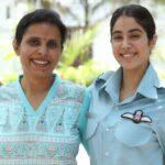 Janhvi Kapoor Instagram - Happy Birthday Gunjan mam! Thank you for teaching me the true meaning of bravery, the importance of working hard and sincerely and for paving the way for millions of women in our country. You’re an inspiration and a hero, without ever having tried to be. Your story has helped me believe in myself, and hopefully will help others too. 🇮🇳