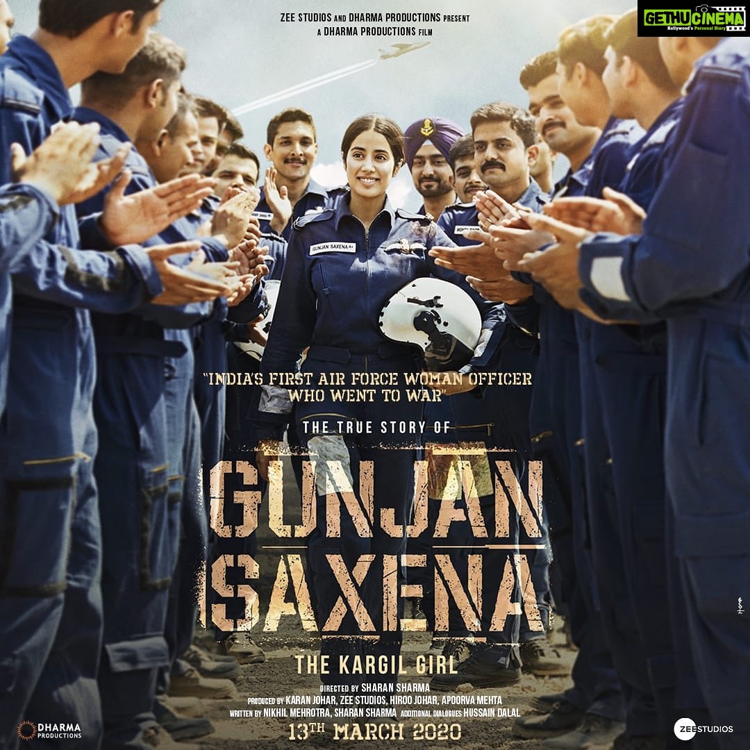 Janhvi Kapoor Instagram - Gunjan Saxena - #TheKargilGirl releasing on the 13th of March 2020 @karanjohar @apoorva1972 #PankajTripathi @angadbedi @itsvineetsingh @manavvij @sharansharma @dharmamovies @zeestudiosofficial