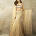 Janhvi Kapoor Instagram - Shine bright like aaa... Manish Malhotra lehenga ✨