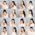 Janhvi Kapoor Instagram - The many shades of meeeee wearing @nykaabeauty SKINShield foundation 😝😜😍 #NykaaBeauty #SkinShield #Thatsmyshade Ps: does posting a collage of myself make me a narcissist? 🤔😯🙈