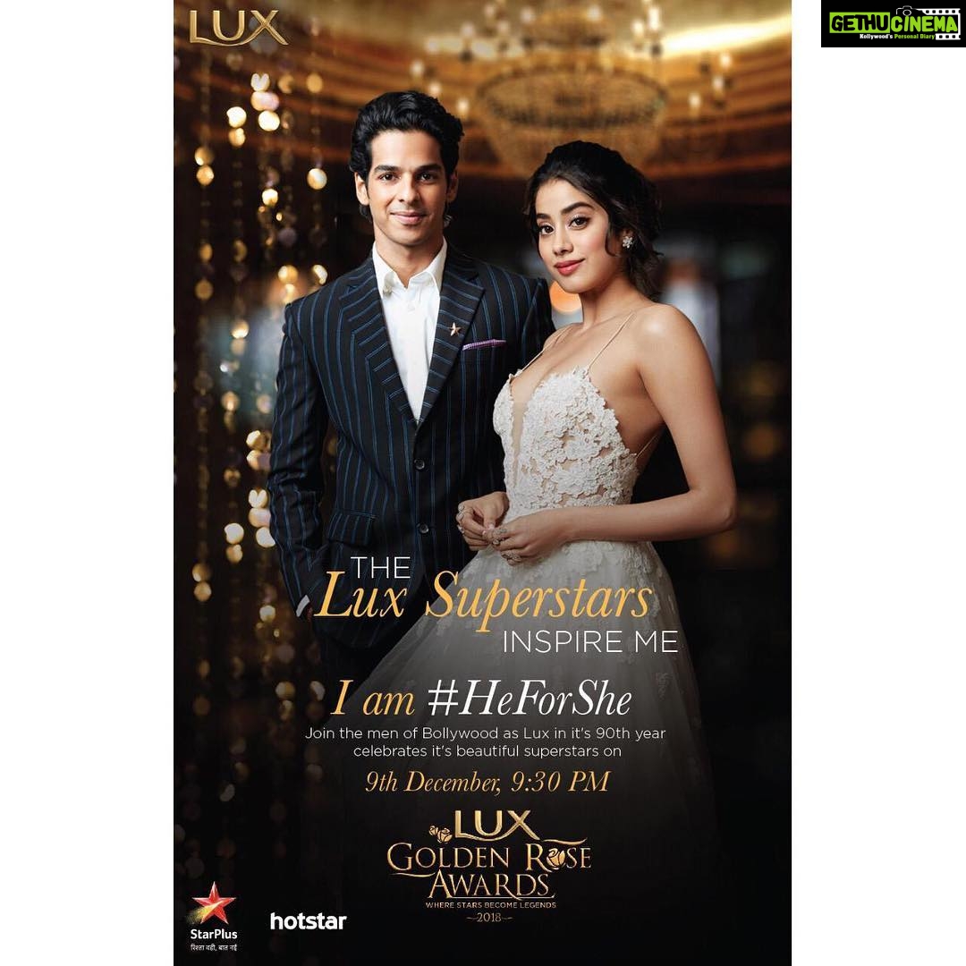 Janhvi Kapoor Instagram - Had so much fun!! Many firsts this year and this was my first performance, dream come true!! ❤️❤️❤️ thank you @luxgoldenroseawards