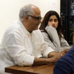 Janhvi Kapoor Instagram – It’s a wrap! #Milli ❤️ My first film with papa, of whom I’ve only heard stories of all my life as a producer. But after working with you, and it feels so cool to say that!! I finally know what everyone means when they say you give your heart and soul to each film you take up. That isn’t the only reason this film is so special to me- it’s been the most inspiring journey to work with someone so completely consumed by his focus and love for cinema like @mathukuttyxavier sir. Thank you and @noblebabuthomas for your guidance and patience. For reinstating my belief that if you work honestly enough and hard enough, however tough the journey is- it’s still the closest thing to magic. And it’s worth everything. I hope you guys feel the same way when you see the film! And I hope we make you proud papa ❤️ thank you for this journey.