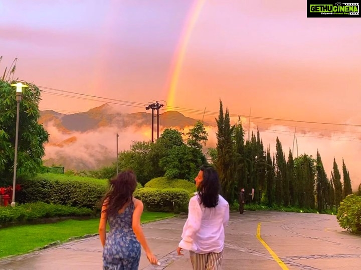 Janhvi Kapoor Instagram - somewhere over the rainbow 🌈 JW Marriott Mussoorie Walnut Grove Resort & Spa