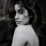 Janhvi Kapoor Instagram - *nonchalantly pensive quote about black and white photos and eyes being windows to the soul and all that*