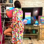 Janhvi Kapoor Instagram – Can I call myself a painter yet? 

🎨🦄🦋🐠