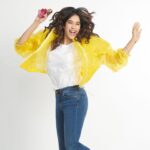 Janhvi Kapoor Instagram - Singing in the rain with a fresh color splash from @benetton_perfumes #ColorsPink #ColorsBlue