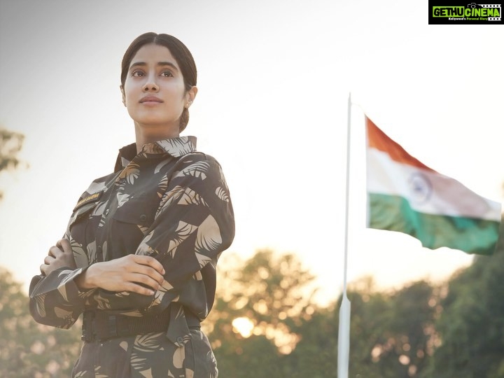 Janhvi Kapoor Instagram - Proud to bring to you the story of India’s first woman Air Force Officer to go to war. A journey that I hope will inspire you the way that it has inspired me. 🤞🏻GunjanSaxena - The Kargil Girl is landing on 12th August to your #Netflix screens! @dharmamovies @zeestudiosofficial @karanjohar @apoorva1972 @pankajtripathi @angadbedi @ayeshiraza @vineet_ksofficial @manavvij @sharansharma @netflix_in @zeemusiccompany