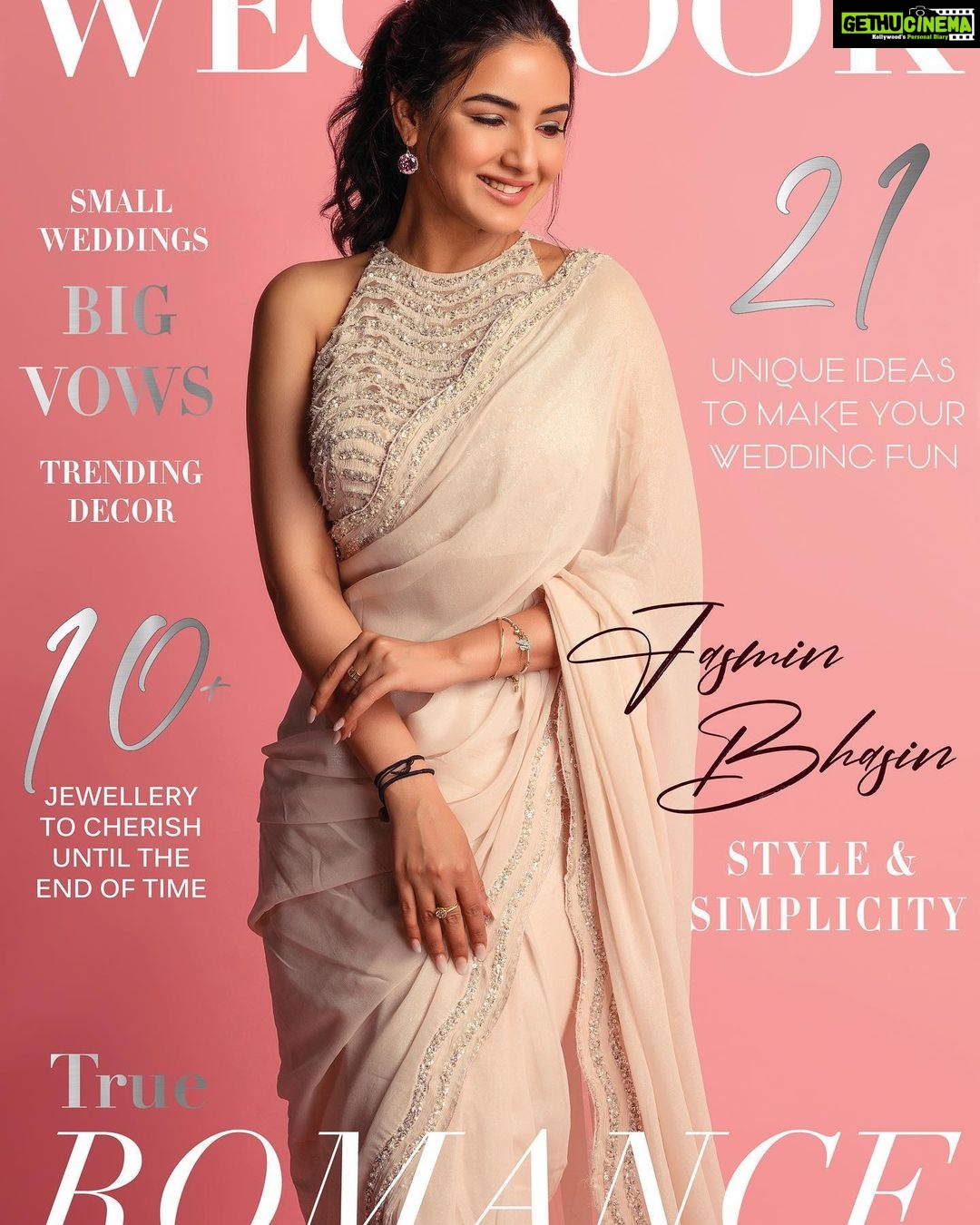 Jasmin Bhasin Instagram - Cover Shoot for @wedlookmagazine Founder @mohit.kathuria1987 Shot by @praveenbhat Make up @makeupbypoorvashah Stylist @natashaabothra Wearing @cheriedofficial Hair by @rekhahariyani26