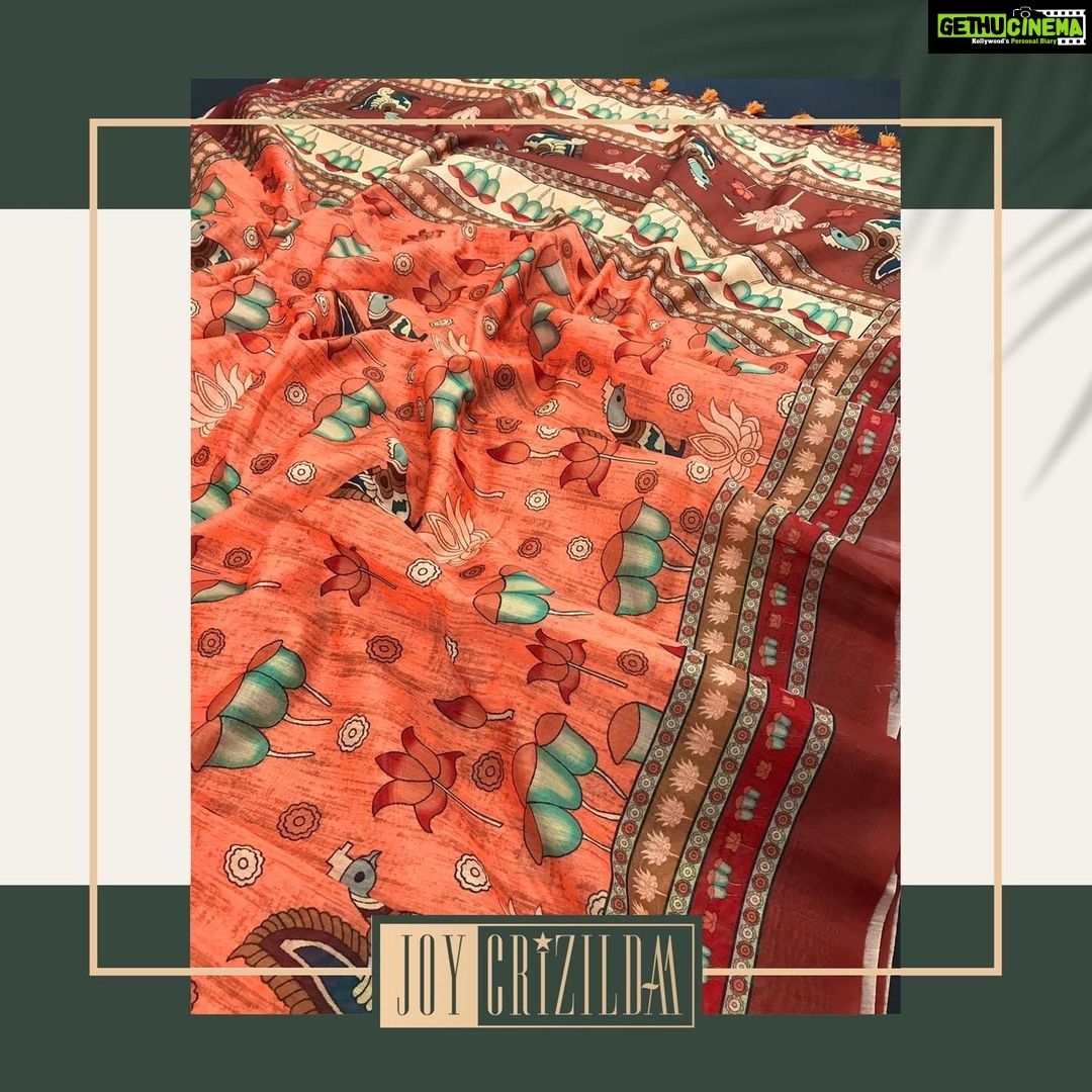 Joy Crizildaa Instagram - Kalamkari ❤️ Pure malai cotton saree✨ Colors available To place an order Kindly DM ! ❤️ Disclaimer : color may appear slightly different due to photography No exchange or return Unpacking video must for any sort of damage complaints Threads here and there, missing threads,colour smudges are not considered as damage as they are the result in hand woven sarees. #joycrizildaa #joycrizildaasarees #handloom #onlineshopping #traditionalsaree #sareelove #sareefashion #chennaisaree #indianwear #sari #fancysarees #iwearhandloom #sareelovers #sareecollections #sareeindia