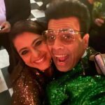 Kajol Instagram - All teeth, smiles and glitter. Happy happy birthday @karanjohar . Love u