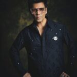 Karan Johar Instagram - Eid Mubarak to all…. About last night….. styled by @ekalakhani in @manishmalhotra05 @manishmalhotraworld Hair @rajeev_gogoi make up @paresh_kalgutkar 📸 @sheldon.santos managed by @len5bm