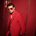 Karan Johar Instagram – Yeh Laal rang kab mujhe chodega…. #koffeewithkaran season 7 is painting the town red! Styled by @ekalakhani in @kaushik_velendra make up @paresh_kalgutkar hair @rajeev_gogoi 📸 @thehouseofpixels managed by @len5bm