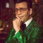 Karan Johar Instagram – Ok so it’s Christmas tree chic! But the Bling factor is intact! I am overwhelmed with the love and blessings but that didn’t stop me for being a serial poser, pouter and preener! Roz karenge pose✅ styled by @ekalakhani in @dolcegabbana hair @rajeev_gogoi make up @paresh_kalgutkar 📸 @sheldon.santos managed by the birthday boy @len5bm ! I am 50! Nazar na lage mujhe!