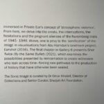 Lisa Ray Instagram – This commissioned conceptual piece by Turner Prize nominated artist @lawrenceabuhamdan aka Private Ear, has haunted me since I saw it more than a month ago @sharjahart 
…
Dubbed ‘Air Conditioning’ the wrap around, graduated images appear on first impression to be elaborate weather patterns but are actually based on data aggregated over 15 years of the Israeli army’s illegal occupation of Lebanese airspace expressed sonically or as the artist calls these textured visual renderings ‘atmospheric violence’. It really invited me to think about other sorts of aural invasions in the world and how that could be represented by visual iconography. 
….
How can you not walk away with a jittery heart?

The art test for me is:
– does it bend your heart and/or your mind pitilessly like treetops on a windy day?
– do you remember it minutes and months after walking away?