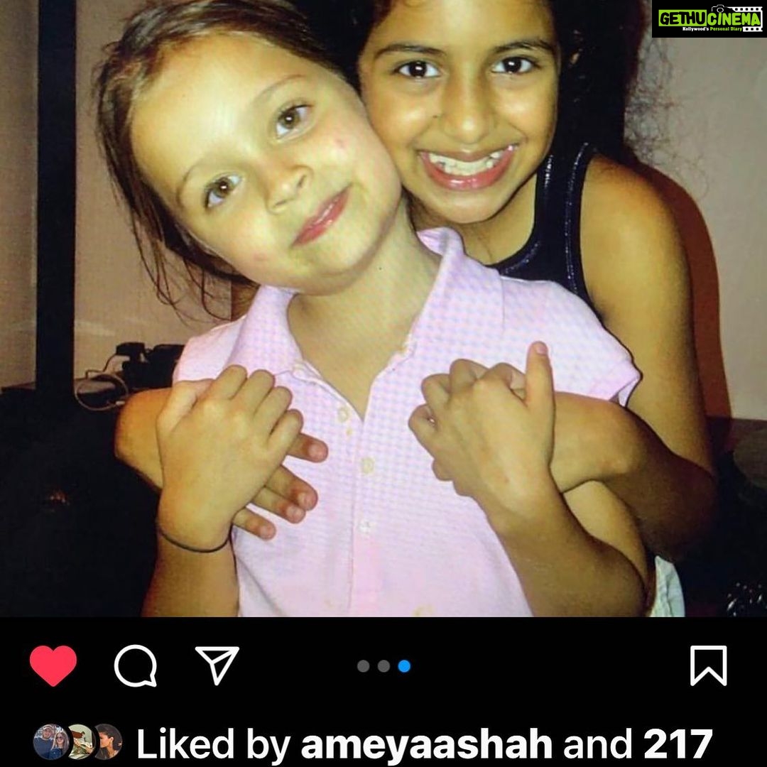 Madhoo Instagram - Happy birthday my darling baby @ellawadia 💜💜💜💜💜💜💜💜💜