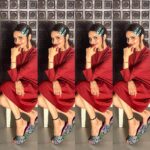 Madhoo Instagram – @crimzonworld @sonalidalwani  love my shoes 💜💜💜 @thestylestoryedit  @tanazdoshi