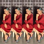 Madhoo Instagram – @crimzonworld @sonalidalwani  love my shoes 💜💜💜 @thestylestoryedit  @tanazdoshi