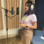 Mahima Nambiar Instagram - Dubbing for #Ratham 😎 Can’t wait for y’all to see this movie 😍😍😍 #ratham #dubbingscenes